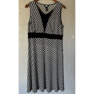 Women's Studio 1940 Sleeveless Clingy Midi Dress Size XL Lace Old Money Classy